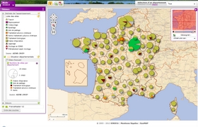 Cartographie des sites d'accueil des déchets de l'assainissement